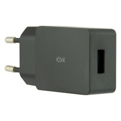 Caricabatterie da Parete + Cavo USB A con USB C KSIX USB Nero