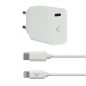 Caricabatterie USB Iphone KSIX Apple-compatible Bianco