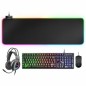 Tastiera e Mouse Gaming Mars Gaming MCPEXES Nero Qwerty in Spagnolo QWERTY