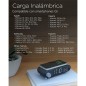 Sveglia con Caricabatterie Senza Fili KSIX Retro Bianco 10 W