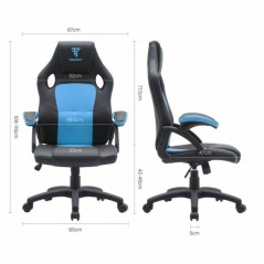 Sedia Gaming Tempest Discover Azzurro