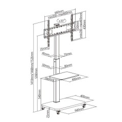 Supporto TV TM Electron 40 kg