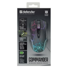 Mouse Defender GM-511 COMMANDER OPTIC Nero 1600 dpi