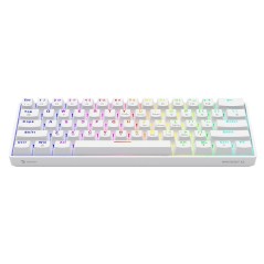 Tastiera Savio WHITEOUT X2 BLUE Bianco Qwerty US