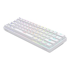 Tastiera Savio WHITEOUT X2 BLUE Bianco Qwerty US