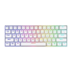 Tastiera Savio WHITEOUT X2 BLUE Bianco Qwerty US