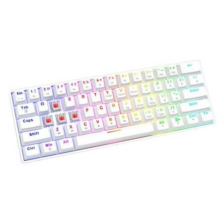 Tastiera Savio WHITEOUT X2 RED Nero Qwerty US