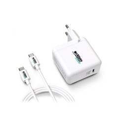 Caricabatterie da Parete + Cavo USB C Urban Factory GSC65UF Bianco