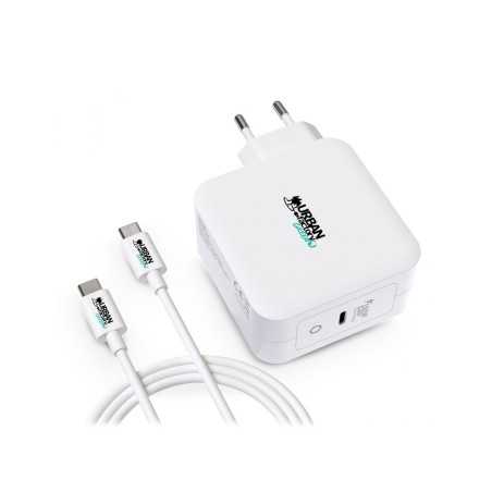 Caricabatterie da Parete + Cavo USB C Urban Factory GSC10UF Bianco