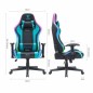 Sedia Gaming Tempest Glare Azzurro