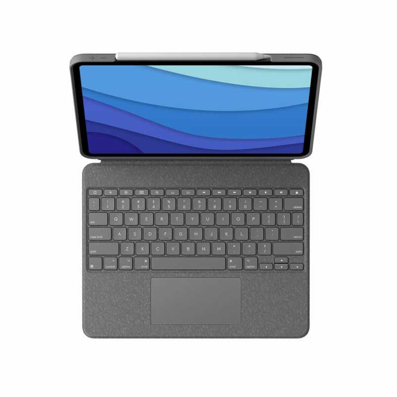 Tastiera Logitech iPad Pro 2020 12.9 Grigio Qwerty in Spagnolo