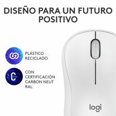 Mouse Logitech M240 Bianco