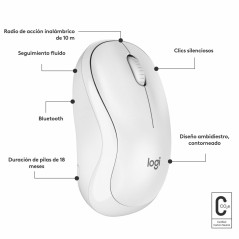 Mouse Logitech M240 Bianco