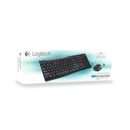 Tastiera e Mouse Wireless Logitech MK270 Azerty Francese