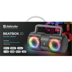 Altoparlante Bluetooth Portatile Defender BEATBOX 20 Nero