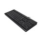 Tastiera A4 Tech KR-92 Nero Monocromatica Inglese QWERTY