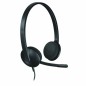 Auricolari con Microfono Logitech 981-000475 USB 1,8 m Nero