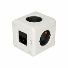 Adattatore a Spina Universale da Viaggio Allocacoc PowerCube Bianco