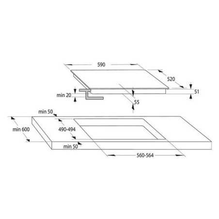 Piano Cottura ad Induzione Hisense I6337C 60 cm