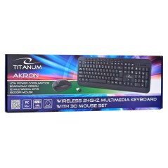 Tastiera e Mouse Titanum TK109 Nero