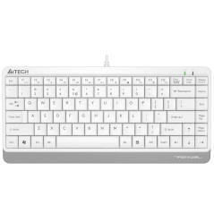 Tastiera A4 Tech A4TKLA47119 QWERTY Bianco Inglese