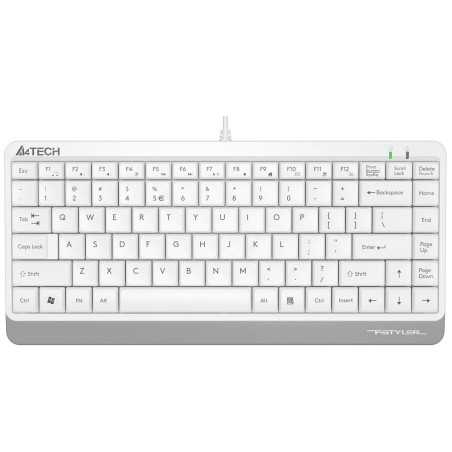 Tastiera A4 Tech A4TKLA47119 QWERTY Bianco Inglese