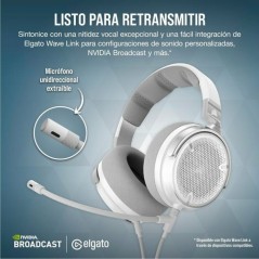 Auricolari con Microfono Corsair Virtuoso Pro Bianco