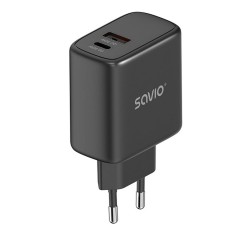 Caricabatterie da Parete Savio LA-06/B Nero 30 W