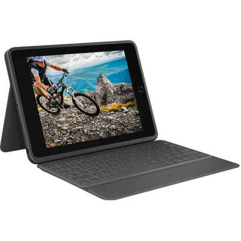 Tastiera Bluetooth con Supporto per Tablet Logitech 920-009317 Nero Qwerty in Spagnolo QWERTY iPad 7 Galaxy Tab S2