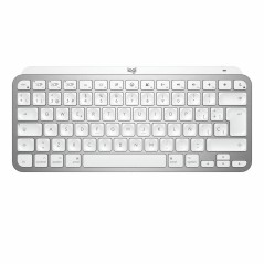 Tastiera Logitech 920-010523 Bianco Grigio Argentato Qwerty in Spagnolo