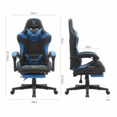 Sedia Gaming Tempest Shake Azzurro