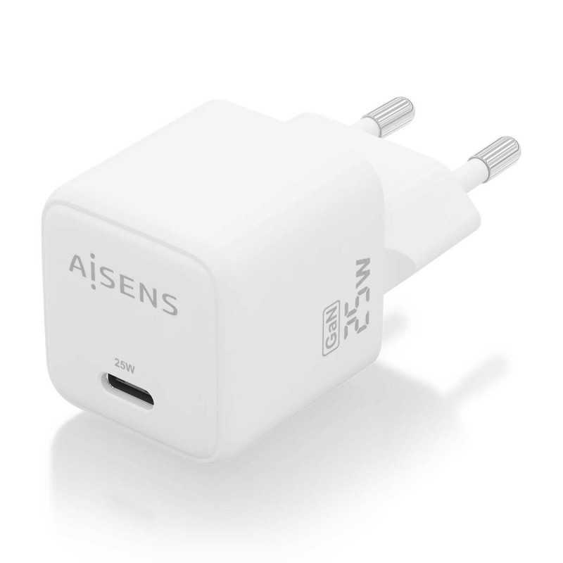 Caricabatterie da Parete Aisens ASCH-25W1P012-W Bianco 25 W (1 Unità)