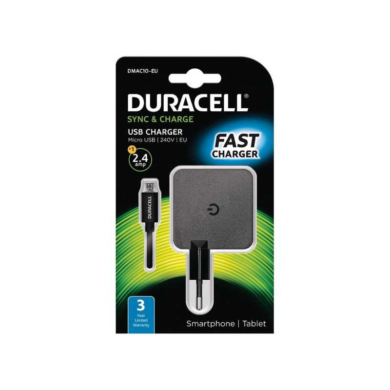 Caricabatterie da Parete DURACELL DMAC10-EU Nero (1 Unità)