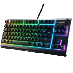 Tastiera SteelSeries Apex 3 Gaming Nero Con cavo Francese AZERTY AZERTY