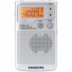 Radio Sangean DT250S Argentato