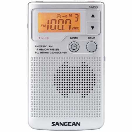 Radio Sangean DT250S Argentato