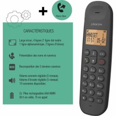 Telefono Fisso Logicom DECT ILOA 150 SOLO Nero