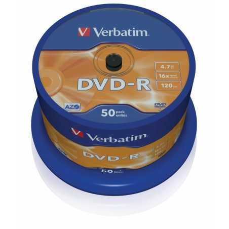 DVD-R Verbatim DVD-R Matt Silver 16x Argentato (50 Unità)