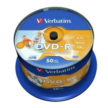 DVD-R Verbatim 4,7 GB 16x (4 Unità)