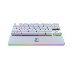 Tastiera per Giochi Newskill Gungnyr TKL Pro Ivory Qwerty in Spagnolo LED RGB