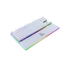 Tastiera per Giochi Newskill Gungnyr TKL Pro Ivory Qwerty in Spagnolo LED RGB