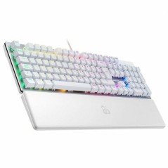 Tastiera per Giochi Newskill Serike V2 Qwerty in Spagnolo Bianco