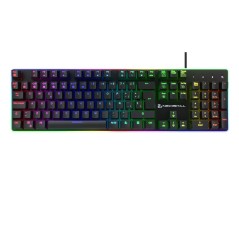 Tastiera per Giochi Newskill Gungnyr Pro Nero Qwerty in Spagnolo LED RGB