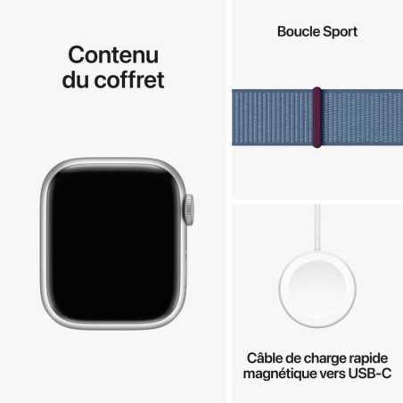 Smartwatch Apple Series 9 Azzurro Argentato 41 mm