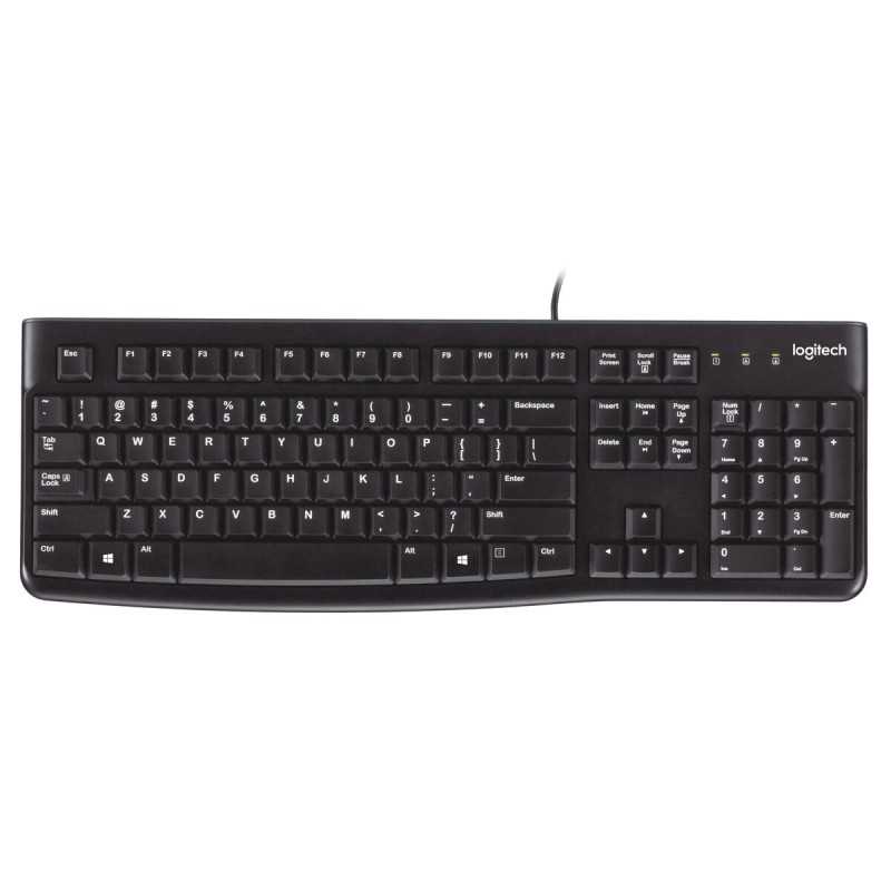 Tastiera Logitech K120 Nero Qwerty US