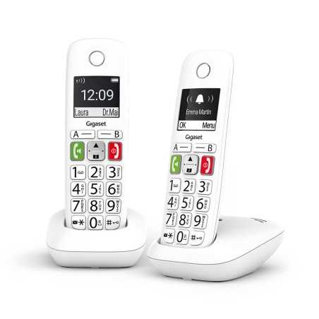 Telefono Senza Fili Gigaset E290 Duo Bianco