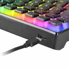 Tastiera per Giochi Mars Gaming MKULTRABRES LED RGB Nero