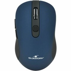 Mouse Bluestork M-WL-OFF60-BLUE Multicolore Nero/Blu