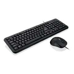 Tastiera e Mouse Ibox OFFICE KIT II Nero Monocromatica Inglese QWERTY