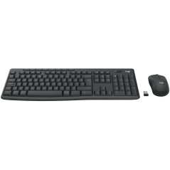 Tastiera e Mouse Logitech 920-012077 Grafite Monocromatica QWERTY